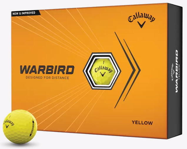 Callaway Warbird Golf Balls 2024 - White or Yellow (One Dozen) - Buy 2 dz for $35 - Price in Cart