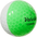 NEW Volvik Crystal Combi 3-Piece Premium Golf Balls - Assorted Colors