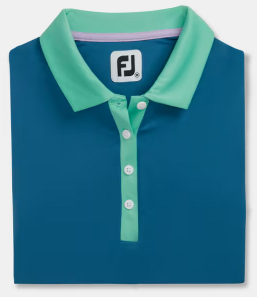 FootJoy Women's Shirt Color Block Racerback Tank - Medium