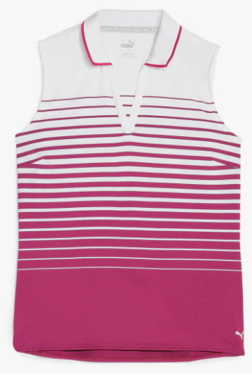 Puma Polo Wms Mattr Sleeveless Stripe