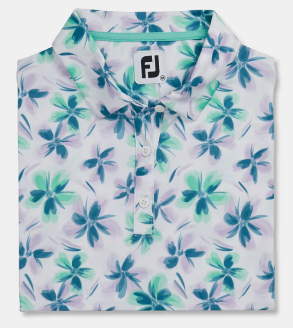 FootJoy Women's Shirt Long Sleeve Floral Sun Protection - Medium