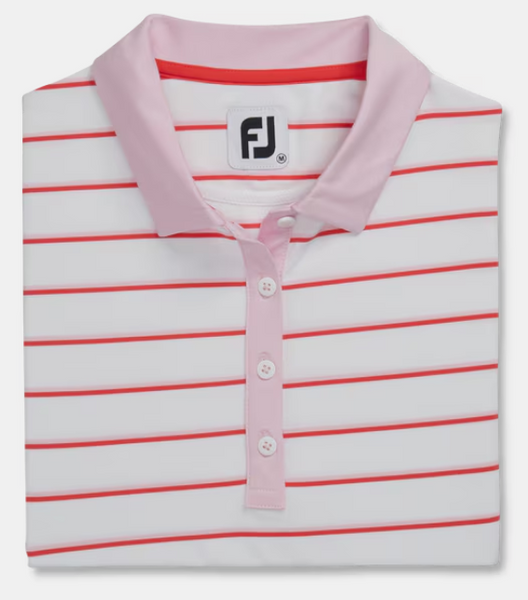 FootJoy Women's Shirt Short Sleeve Stripe - Medium