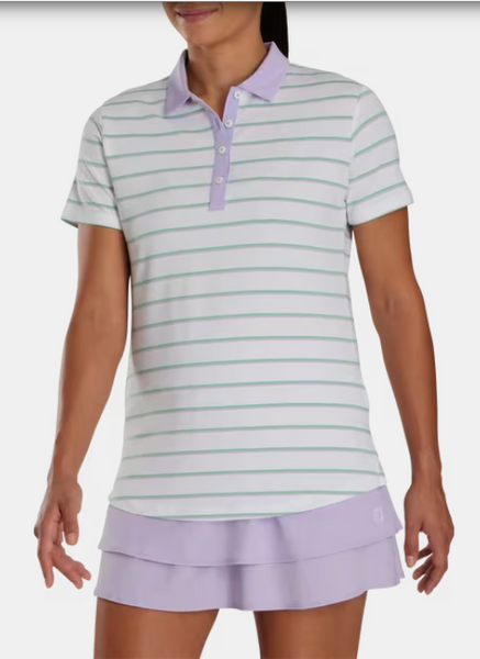 FootJoy Women's Shirt Short Sleeve Stripe - Medium