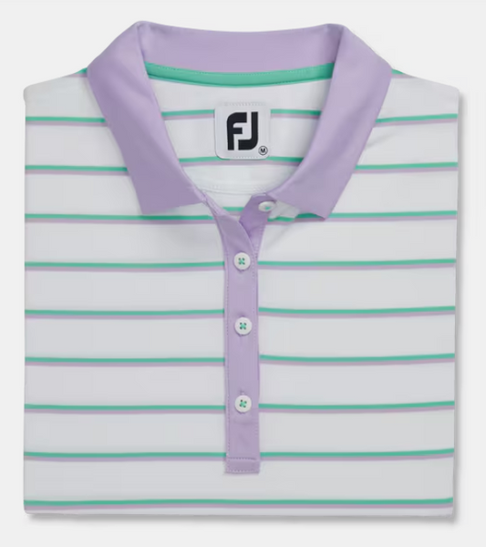 FootJoy Women's Shirt Short Sleeve Stripe - Medium