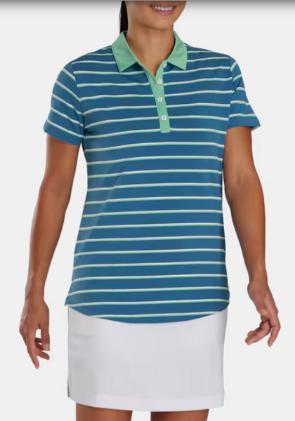 FootJoy Women's Shirt Short Sleeve Stripe - Medium