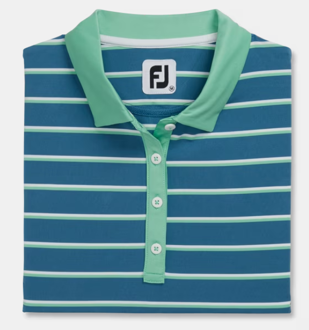 FootJoy Women's Shirt Short Sleeve Stripe - Medium