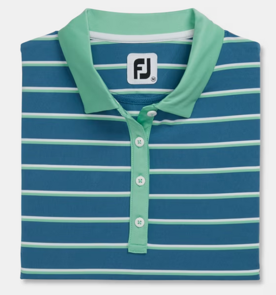 FootJoy Women's Shirt Short Sleeve Stripe - Medium