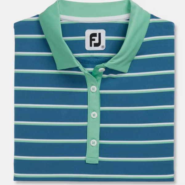 FootJoy Women's Shirt Short Sleeve Stripe - Medium