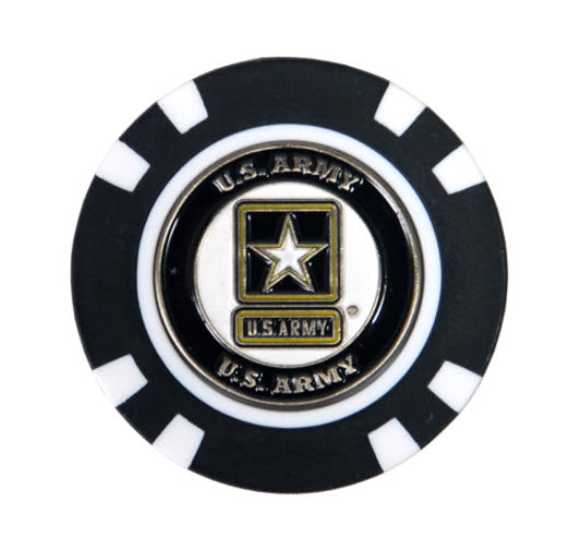 Poker Chip Ball Markers - NFL, MLB, NHL, NCAA & US Military