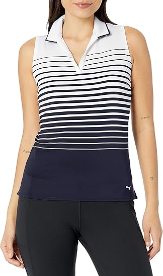 Puma Polo Women's Mattr Sleeveless Stripe