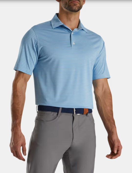 FootJoy Shirt Mens Classic Pencil Stripe Lisle