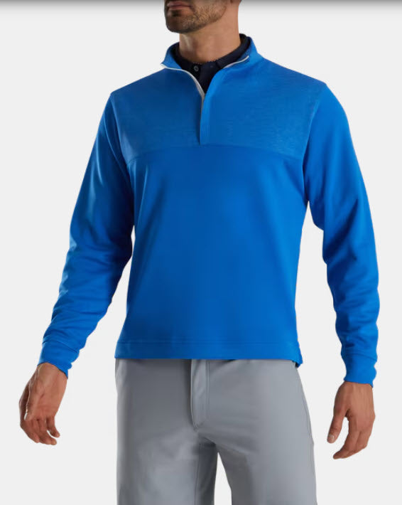 FootJoy Mens Midlayer Heather Yoke Half-Zip