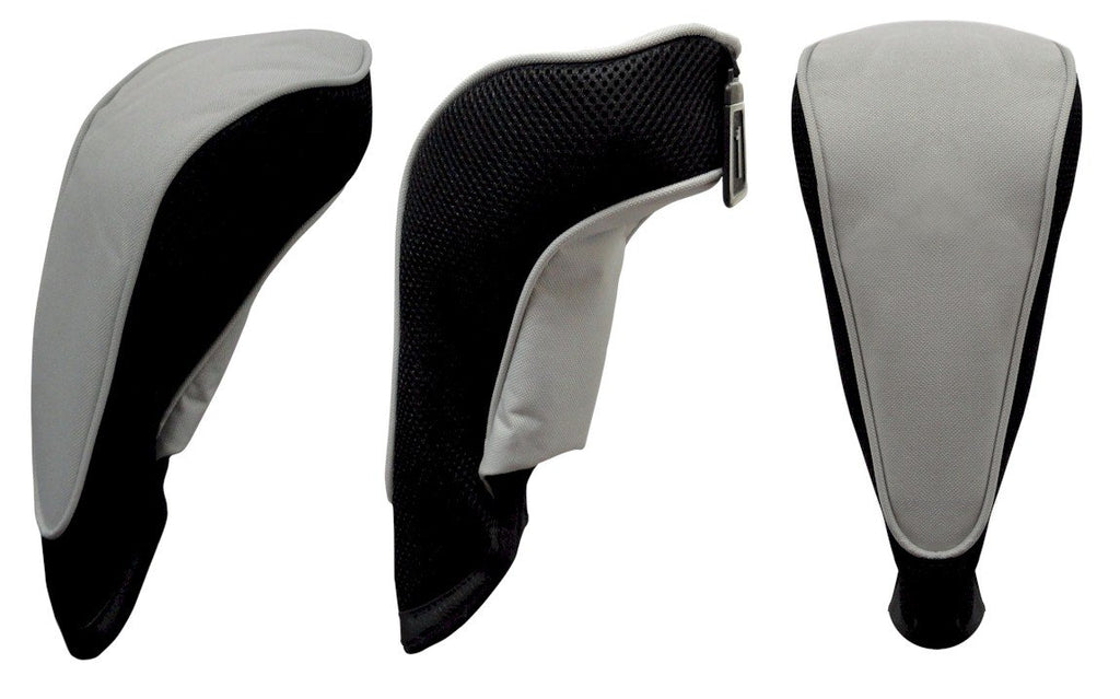 Hi-Tech Contour Driver Head Cover by JP Lann (Silver, Fits up to 450cc / 460cc Snug) - Golf Country Online