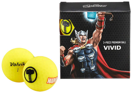 Volvik Vivid Marvel Thor Golf Balls 4 Pack - Golf Country Online