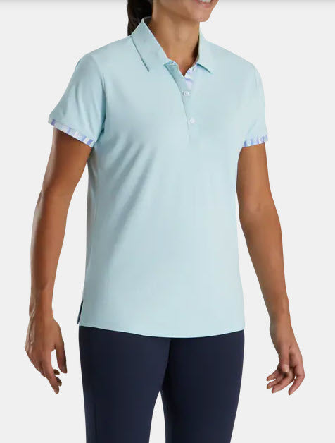 FootJoy Women's Short Sleeve Watercolor Trim Shirt