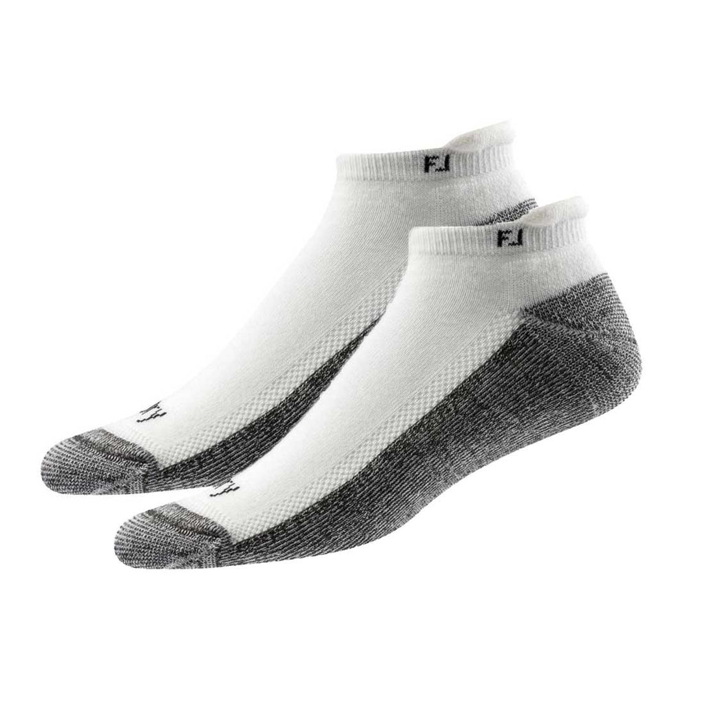 FootJoy Mens ProDry Roll Tab Socks (2 PAIRS)  - White - Golf Country Online