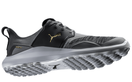 PUMA IGNITE NXT LACE GOLF SHOES (QUIET SHADE-TEAM GOLD-BLACK) 192225 02 - Golf Country Online