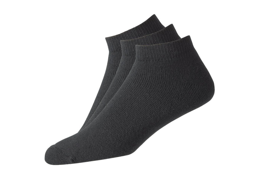 FootJoy ComfortSof Men's Sport Socks (3 Pair) Black 7-12 - Golf Country Online